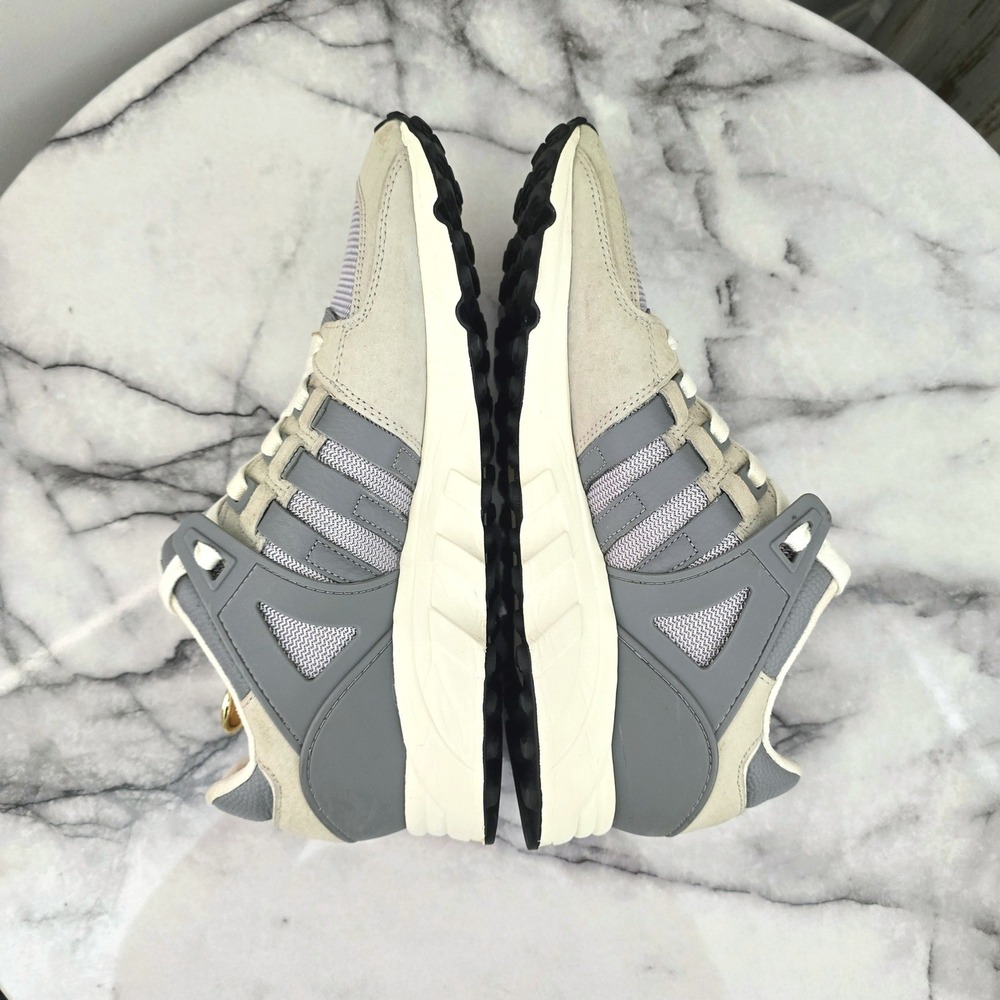 Adidas EQT Support ADV 91-17 Mens Sz 9 Sneakers Grey Beige Suede Athletic Shoes - Picture 5 of 10